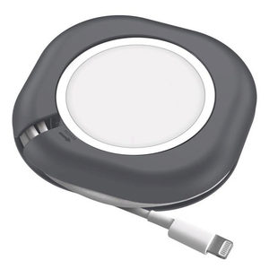 iJoy 4TERRA Recycled ABS Magsafe Phone Stand Stand and Cable Organizer in Black