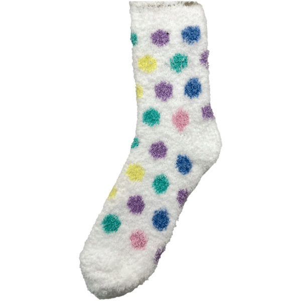 60 Pack Fuzzy Socks in Assorted Designs Size 9-11
