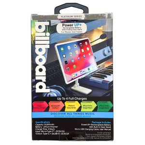 Billboard Power Up 10000 Mah Powerbank with Folding Phone & Tablet Stand in Lavender