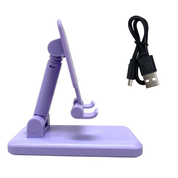 Billboard Power Up 10000 Mah Powerbank with Folding Phone & Tablet Stand in Lavender