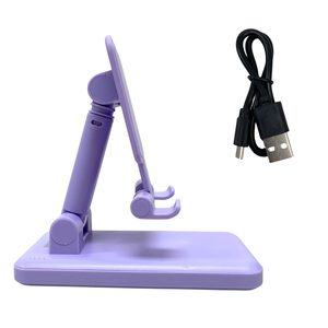 Billboard Power Up 10000 Mah Powerbank with Folding Phone & Tablet Stand in Lavender