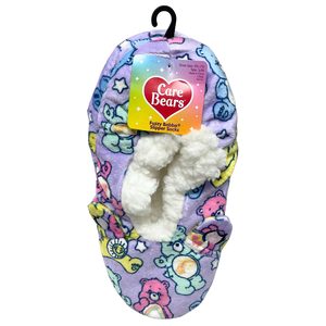 Fuzzy Babba 1 Pack Ladies Care Bears Slippers in Assorted Sizes