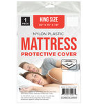 King Size Nylon Plastic Mattress Cover Protective 60" x 75" x 7.8"